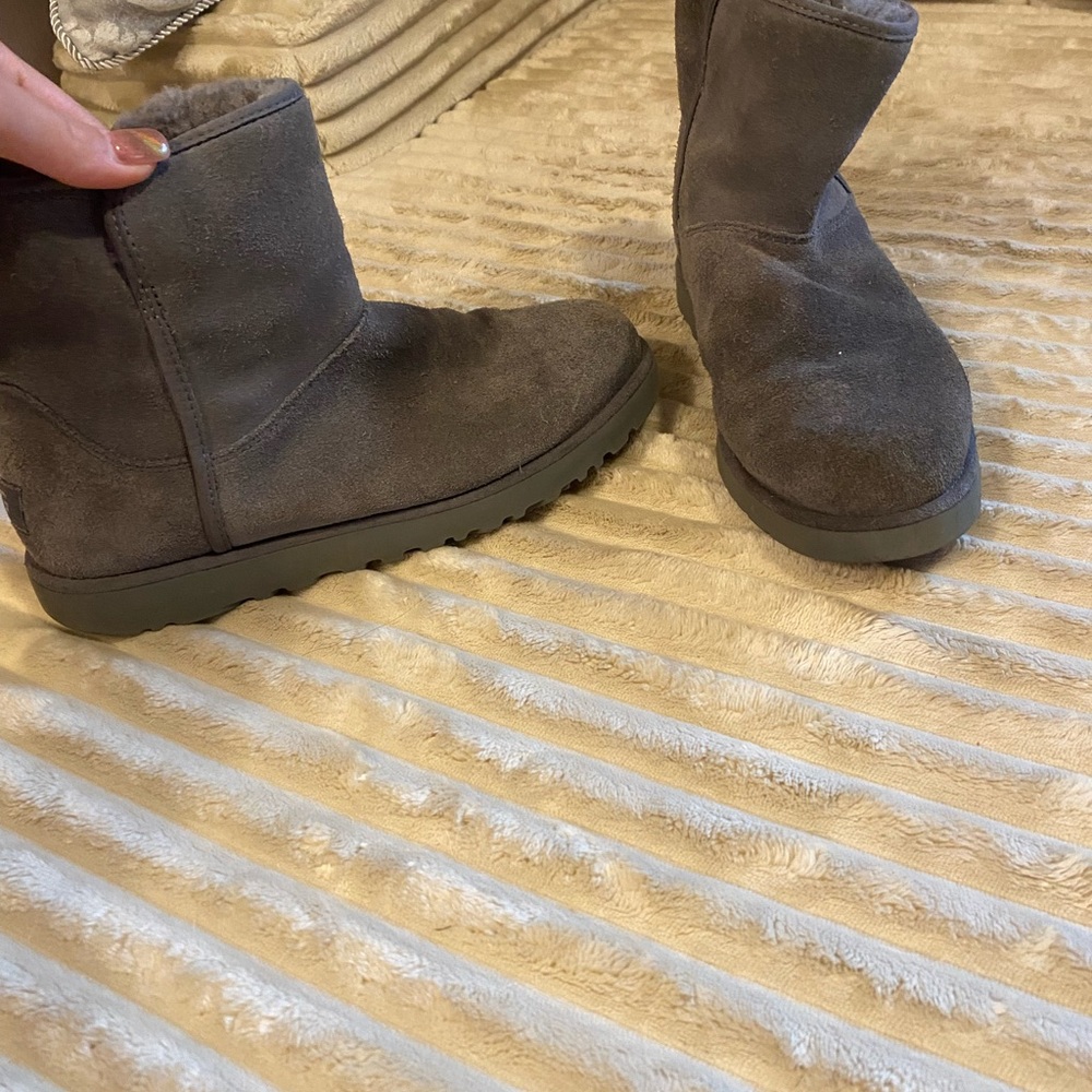 Ugg Gray Shearling Lined Boots - image 2